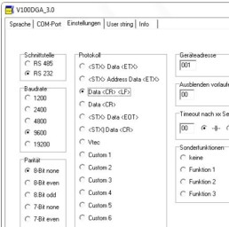 LCD Displays Protokolle / Einstellen